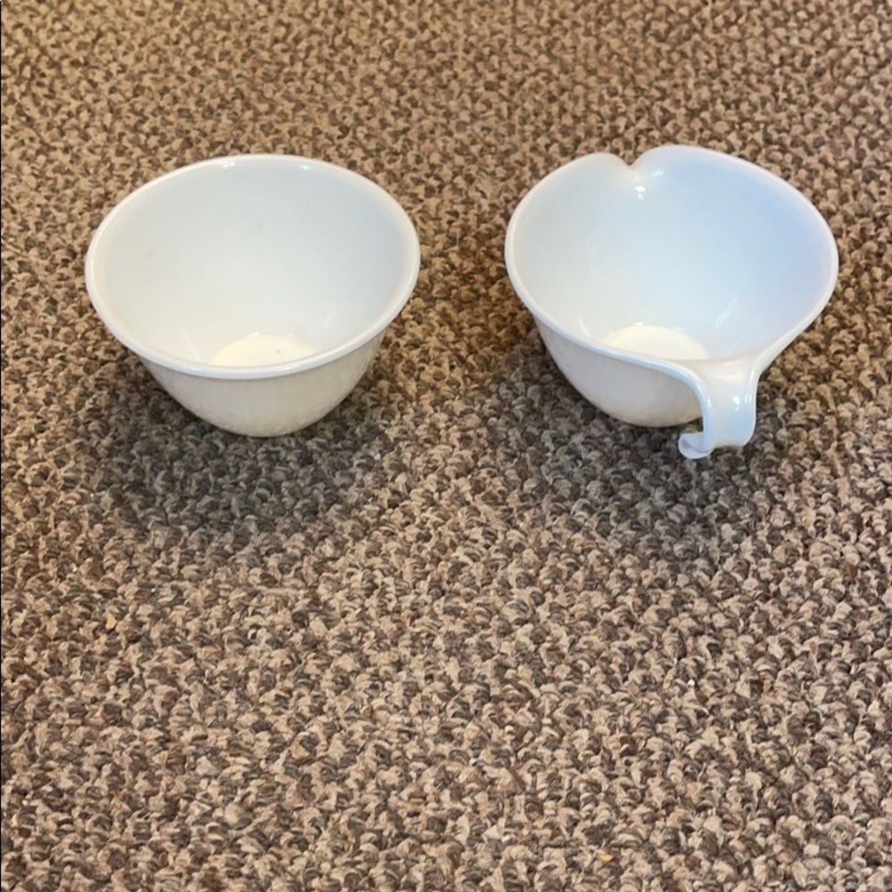 Corelle white Sugar & Cream Bowl